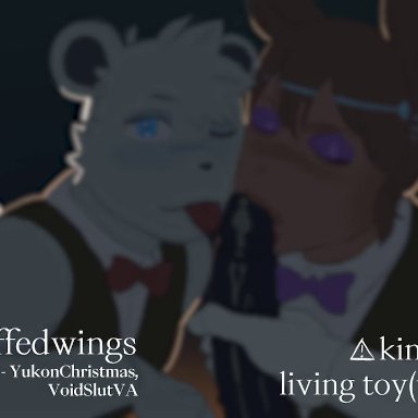 fluffedwings, anonymous character, keith (pennyftzgerald), equid, equine, horse, lagomorph, mammal, teddy bear (species), anal, anal penetration, anthro, anthro on anthro, anthro penetrated, balls